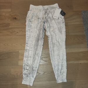 lululemon athletica White and Black Track Pants